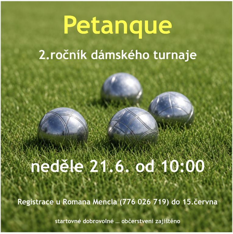 Petanque - dámský turnaj